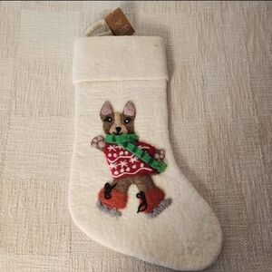 Festive Dog Christmas Stocking